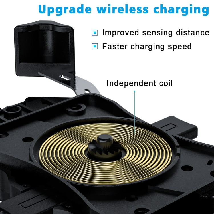 Supporto telefono moto con ricarica wireless e cablata 10W
