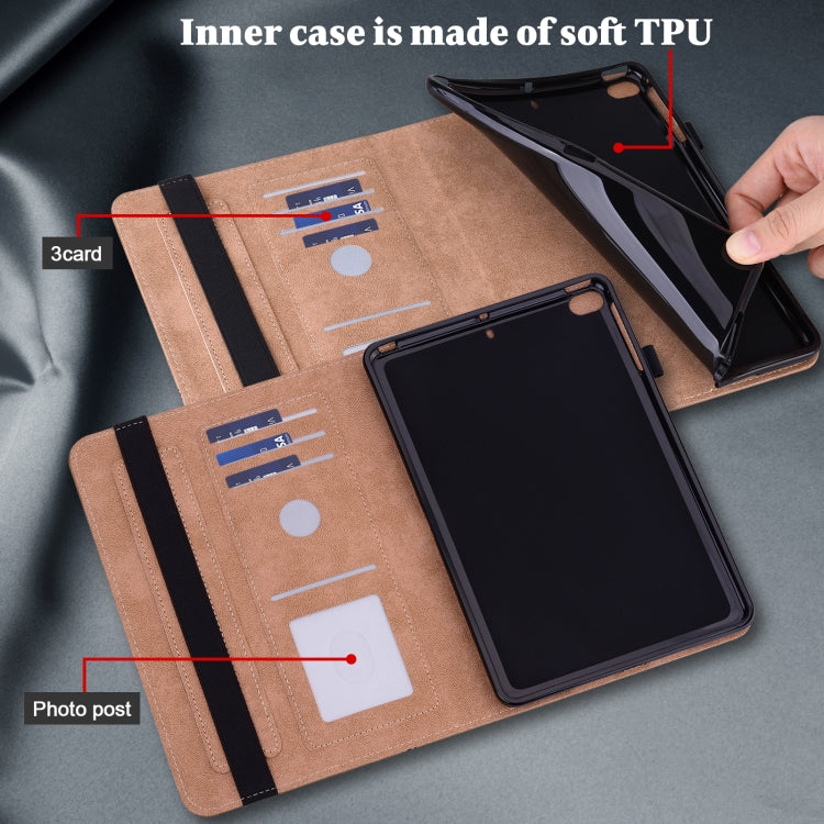 Custodia in pelle a righe goffrata tinta unita, For Xiaomi Pad 5 / Pad 5 Pro, For Amazon Fire HD 10 Plus / Fire HD 10 (2021), For Amazon Paperwhite 5 2021