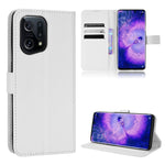 Custodia portafoglio in pelle con trama a diamante per OnePlus No