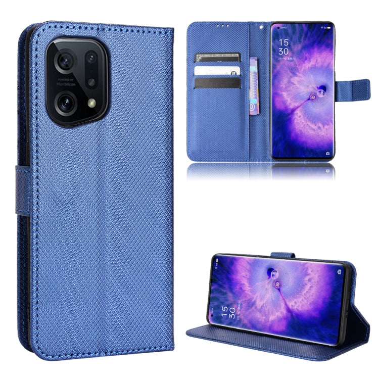 Custodia portafoglio in pelle con trama a diamante per OnePlus No