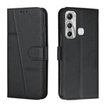 Custodia a portafoglio in pelle con fibbia per Infinix Hot