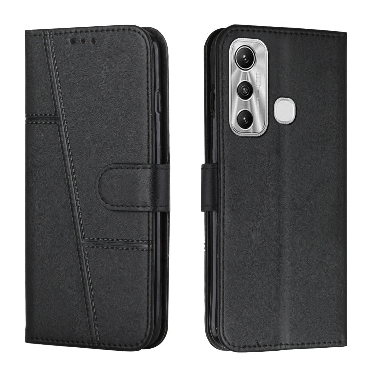 Custodia a portafoglio in pelle con fibbia per Infinix Hot