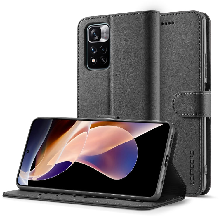 LC.IMEEKE Custodia per cellulare in pelle di vitello, For Xiaomi Redmi Note 11 Pro+ 5G International Version