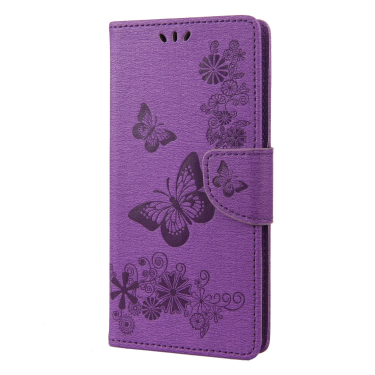 Custodia per cellulare in pelle flip orizzontale goffrata farfalla, For Xiaomi Redmi Note 11 4G / Note 11S, For Xiaomi Poco X4 Pro 5G
