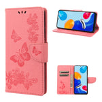 Custodia per cellulare in pelle flip orizzontale goffrata farfalla, For Xiaomi Redmi Note 11 4G / Note 11S, For Xiaomi Poco X4 Pro 5G