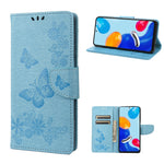 Custodia per cellulare in pelle flip orizzontale goffrata farfalla, For Xiaomi Redmi Note 11 4G / Note 11S, For Xiaomi Poco X4 Pro 5G