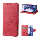 Custodia per cellulare in pelle flip orizzontale goffrata farfalla, For Xiaomi Redmi Note 11 4G / Note 11S, For Xiaomi Poco X4 Pro 5G