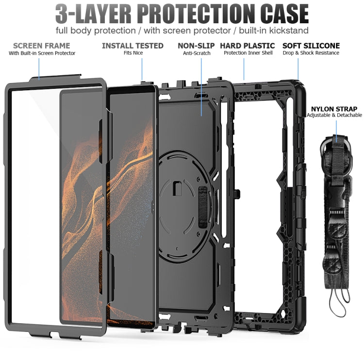 Custodia in silicone per Samsung Galaxy Tab S8 Ultra 14.6"