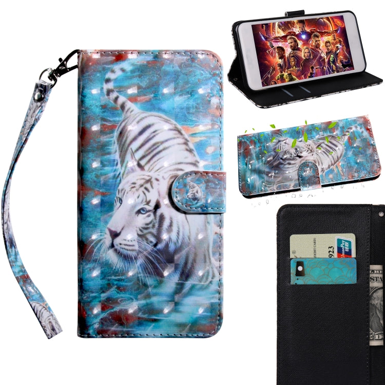 Custodia portafoglio in pelle con motivo 3D per Samsung Galaxy A1