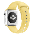 Cinturino in silicone con goffratura quadrifoglio per Apple Watch