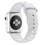 Cinturino in silicone con goffratura quadrifoglio per Apple Watch