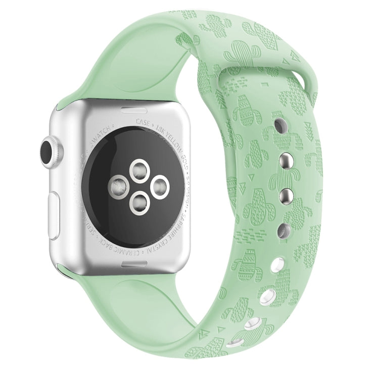 Cinturino in silicone con goffratura cactus per Apple Watch