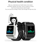 G36pro Smartwatch con auricolari Bluetooth e schermo IPS 1,3"
