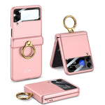 Custodia flip magnetica con anello per Samsung Galaxy Z Flip3 5G