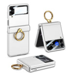 Custodia flip magnetica con anello per Samsung Galaxy Z Flip3 5G