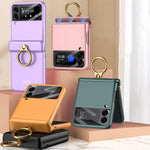Custodia flip magnetica con anello per Samsung Galaxy Z Flip3 5G