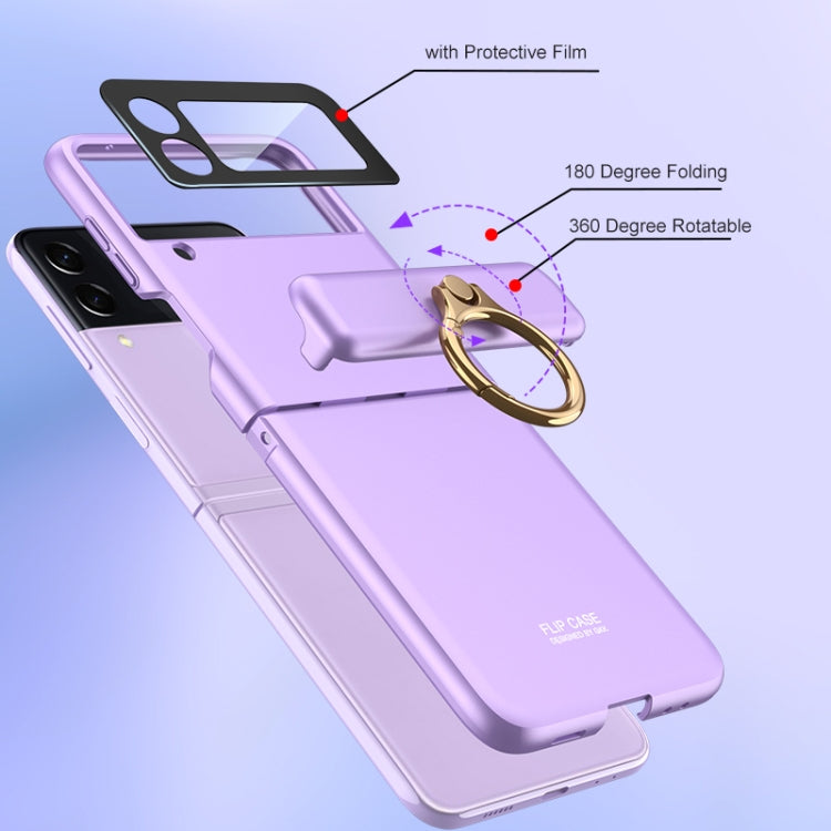 Custodia flip magnetica con anello per Samsung Galaxy Z Flip3 5G