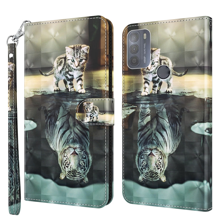 Modello di pittura 3D TPU + custodia per telefono in pelle PU, For Motorola Moto G31 / G41, For Motorola Moto G50