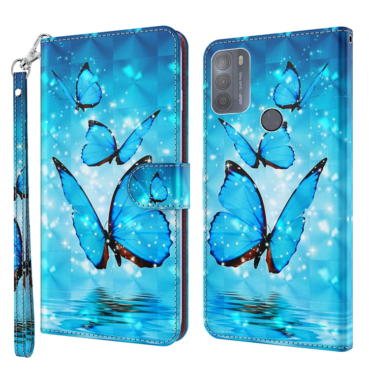 Modello di pittura 3D TPU + custodia per telefono in pelle PU, For Motorola Moto G31 / G41, For Motorola Moto G50