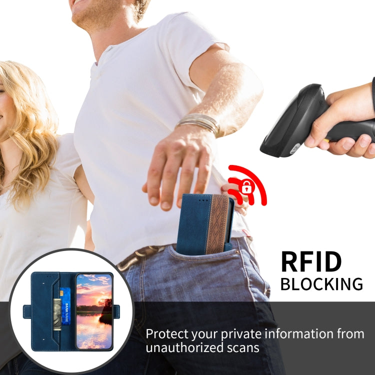 Custodia per telefono in pelle RFID magnetica laterale con cuciture, For Xiaomi Redmi 9, For Xiaomi Redmi 9A, For Xiaomi Redmi 9C, For Xiaomi Redmi 9T, For Xiaomi Redmi Note 9 Pro 4G / 9S, For Xiaomi Redmi Note 9 / 10X