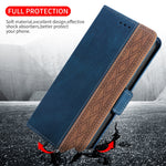 Custodia portafoglio in pelle con RFID per Samsung Galaxy