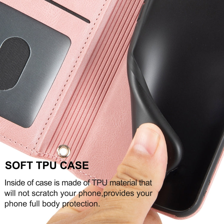 Custodia in pelle per telefono a conchiglia orizzontale con fibbia magnetica a righe in rilievo, For Fujitsu Arrows F-52B, For OPPO A96 5G, For OPPO Reno7 5G, For OPPO Reno7 SE 5G