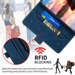 Custodia per telefono in pelle RFID magnetica laterale con cuciture, For OPPO A15, For OPPO A16, For OPPO A52 / A92 / A72, For OPPO A54 5G / A74 5G, For OPPO A73, For OPPO A94 5G