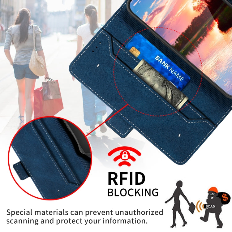 Custodia per telefono in pelle RFID magnetica laterale con cuciture, For OPPO A15, For OPPO A16, For OPPO A52 / A92 / A72, For OPPO A54 5G / A74 5G, For OPPO A73, For OPPO A94 5G