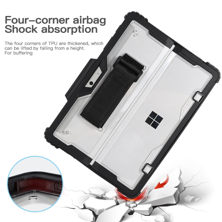 Custodia acrilico trasparente con cinturino per Surface Go e Pro
