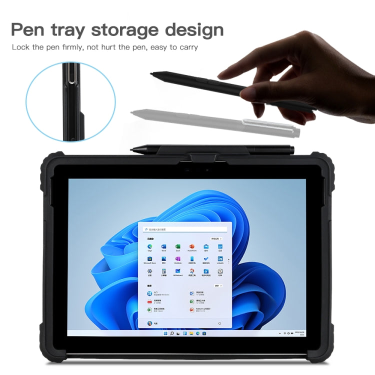 Custodia acrilico trasparente con cinturino per Surface Go e Pro