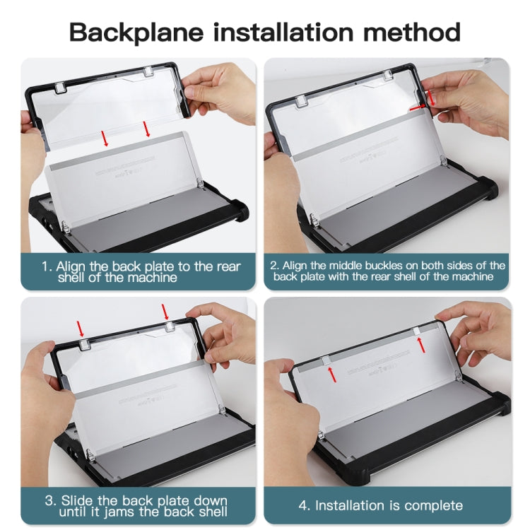 Custodia acrilico trasparente con cinturino per Surface Go e Pro