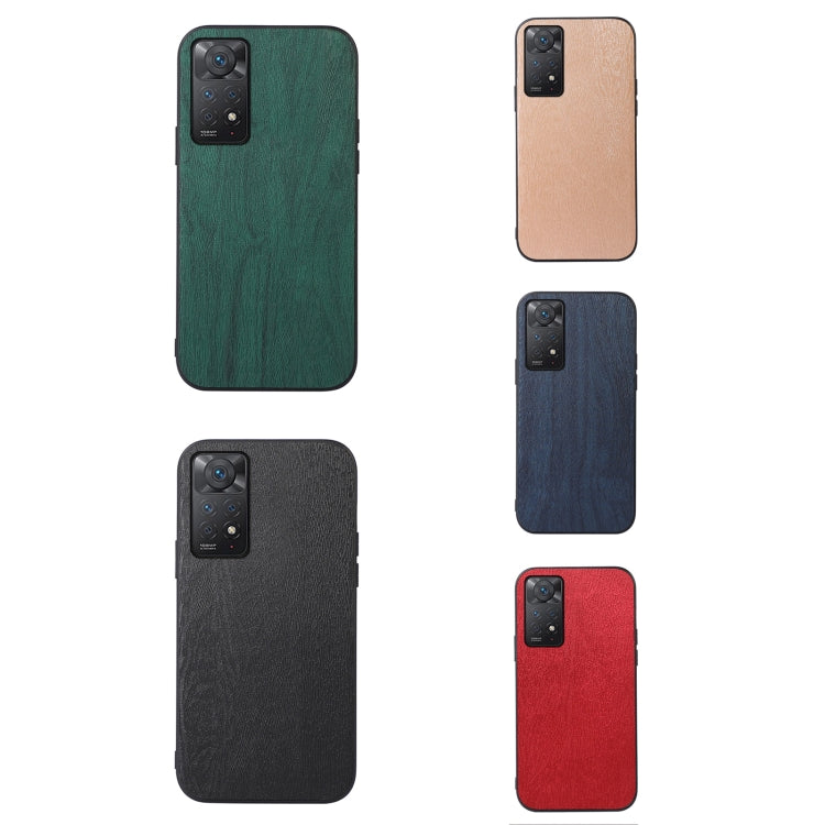 Custodia in PU con struttura in legno per smartphone compatibili