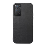 Custodia in PU con struttura in legno per smartphone compatibili