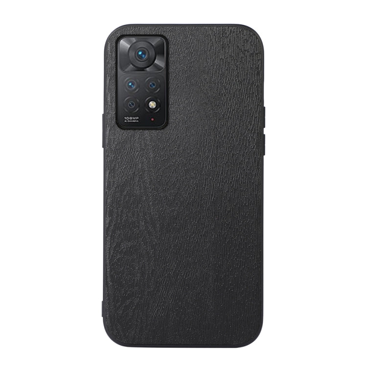 Custodia in PU con struttura in legno per smartphone compatibili
