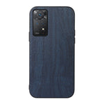 Custodia in PU con struttura in legno per smartphone compatibili