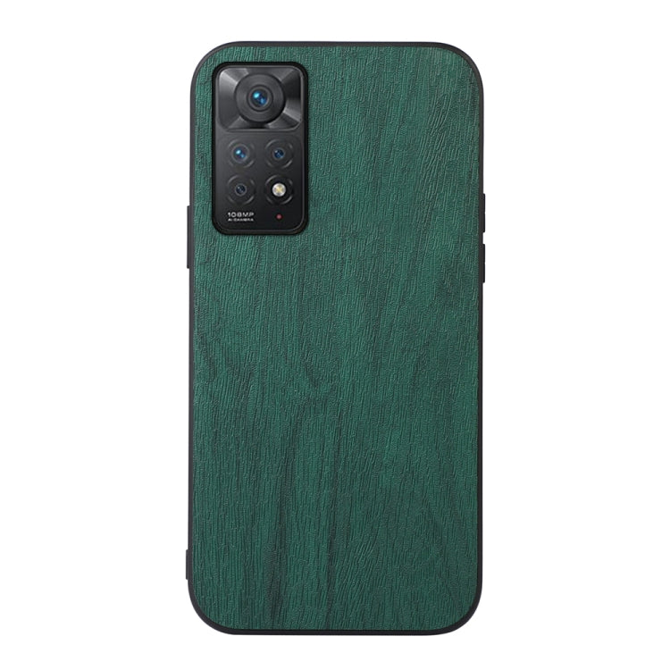 Custodia in PU con struttura in legno per smartphone compatibili