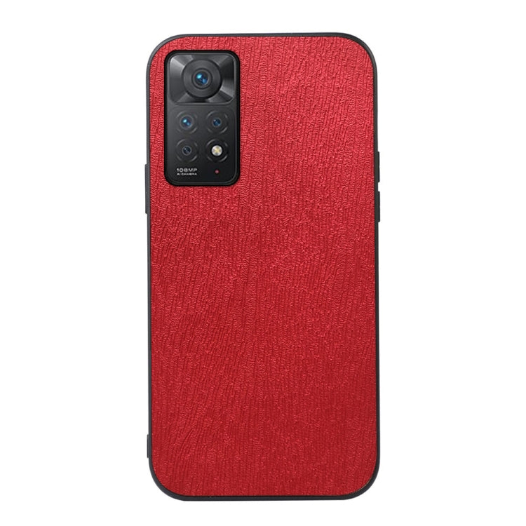 Custodia in PU con struttura in legno per smartphone compatibili