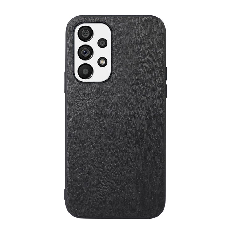 Custodia in PU con struttura in legno per smartphone compatibili
