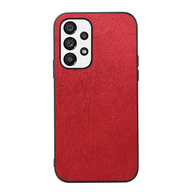 Custodia in PU con struttura in legno per smartphone compatibili