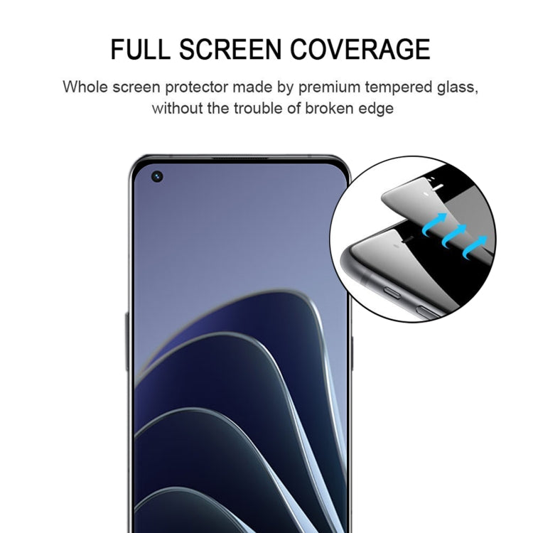 Pellicola in vetro temperato a schermo intero con bordo curvo 3D da 25 pezzi, For OnePlus 10 Pro(25 PCS)