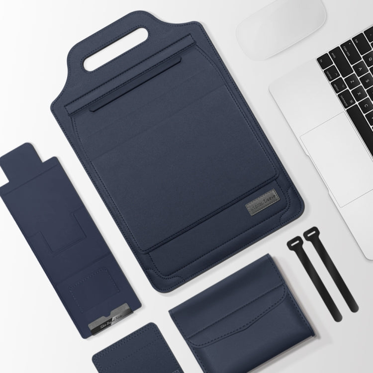 Borsa multifunzionale per laptop 12-15 pollici in pelle PU