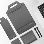 Borsa multifunzionale per laptop 12-15 pollici in pelle PU