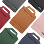 Borsa multifunzionale per laptop 12-15 pollici in pelle PU