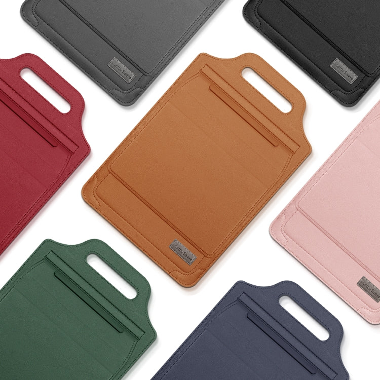 Borsa multifunzionale per laptop 12-15 pollici in pelle PU