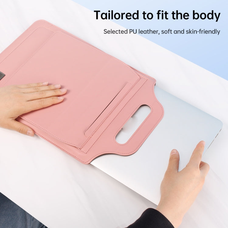Borsa multifunzionale per laptop 12-15 pollici in pelle PU
