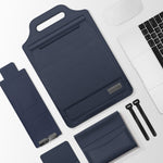 Borsa multifunzionale per laptop 12-15 pollici in pelle PU