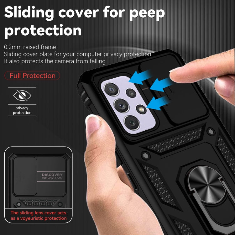 Custodia con copertura scorrevole per Samsung Galaxy A72
