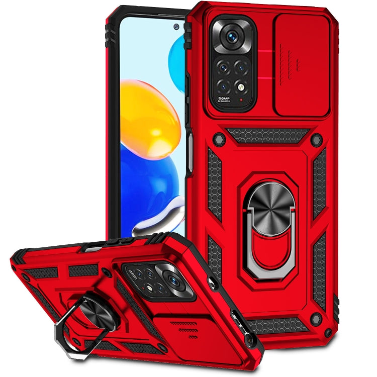 Custodia per telefono con supporto per camshield scorrevole, For Xiaomi Redmi Note 11 Global, For Xiaomi Redmi Note 11 Pro Global