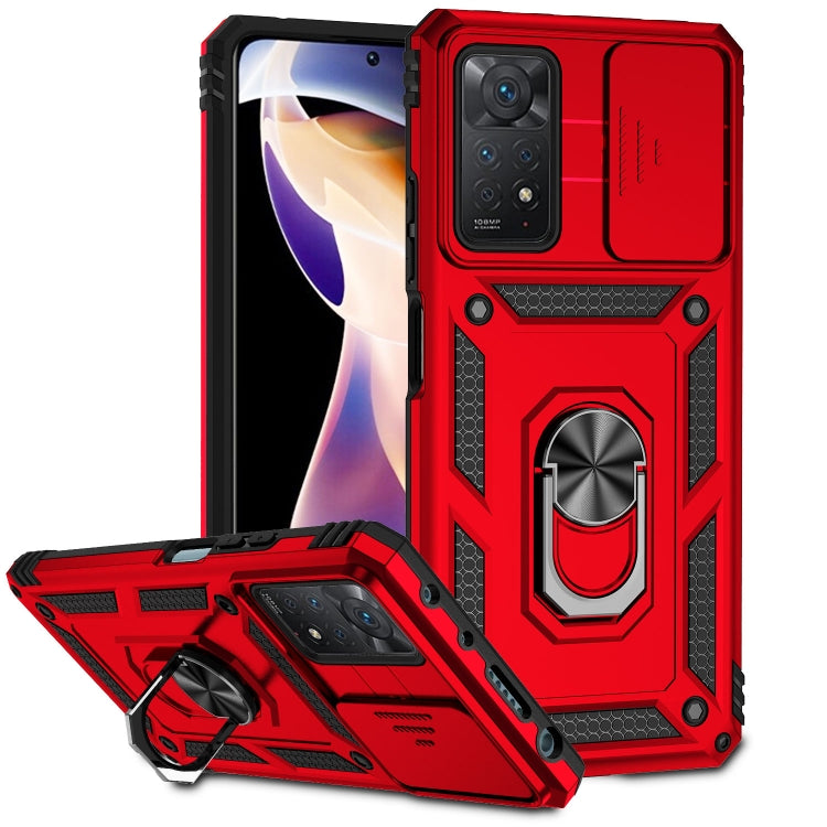 Custodia per telefono con supporto per camshield scorrevole, For Xiaomi Redmi Note 11 Global, For Xiaomi Redmi Note 11 Pro Global