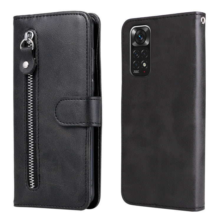 Custodia portafoglio in pelle con cerniera per smartphone compati